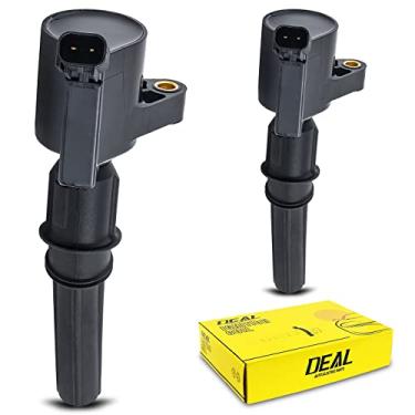 Imagem de Pacote de 2 bobinas de ignição com bota para Ford Lincoln Mercury 4.6L 5.4L V8 6.8L V10 DG508 DG457 C1454 FD503