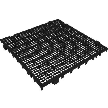 Imagem de Piso Plástico Modular Preto 50x50cm - 42526 - PRESTO