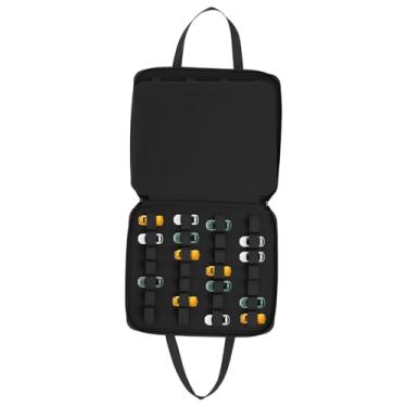 Imagem de Estojo organizador de carro de brinquedo, bolsa de armazenamento para carro de brinquedo, portátil, bolsa de viagem elegante de feltro com alça para crianças, presente, viagem