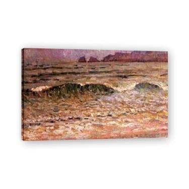 Imagem de Rainy NightThéo van Rysselberghe: Impressão em tela neoimpressionista belga chave 50 x 80 cm emoldurada