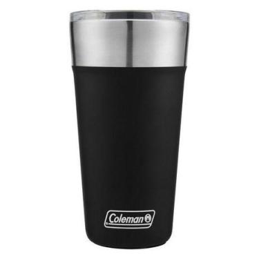 Imagem de Copo térmico inox com tampa 591ml preto - coleman
