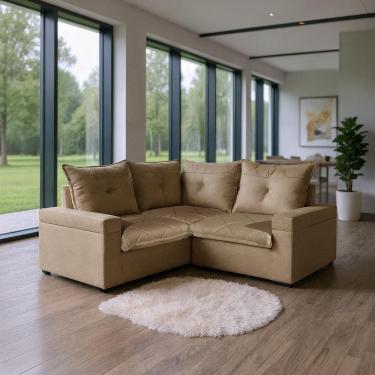 Imagem de Sofá de Canto Reclinável Tera Plus 1,90x1,90m  Bom Pastor