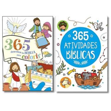 Imagem de Combo Bíblico - 365 Atividades Bíblicas + 365 Desenhos da Bíblia - Col
