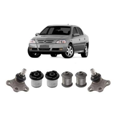 Imagem de Kit 2 Pivo 4 Bucha Bandeja Dianteira Gm Astra 1999 2000 2001