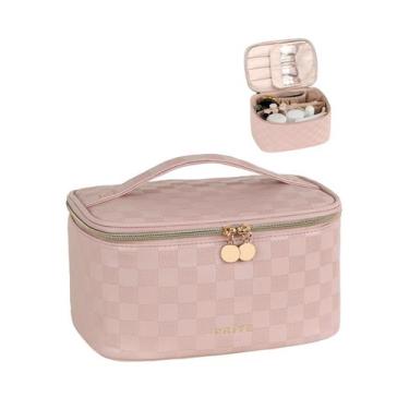 Imagem de Bolsa de maquiagem Prite Portable Cosmetic Organizer à prova d'água
