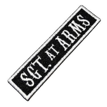 Imagem de NT0523T Sgt At Arms Patch Bordado Termo Adesivo ou Costurar - BR44