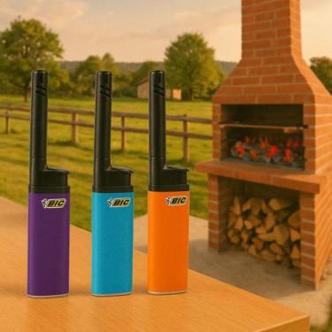 Imagem de Acendedor Isqueiro BIC Longo para Fogão e Churrasco Cores Sortidas