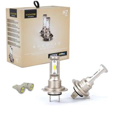 Imagem de Kit Super Led Code / Techone 6000k H7 + brinde Par T10 - TECHONE CODE