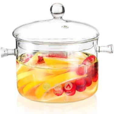 Imagem de Panela Jucoan de vidro de borosilicato de 1,5 L com tampa