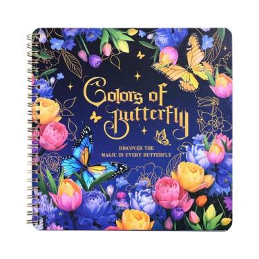 Imagem de Livro para colorir VYRANA Butterfly & Flower Patterns 30 páginas
