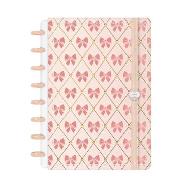 Imagem de Caderno De Disco Iscool Inteligente P Coquette Candy Pop Doce Laços Bege
