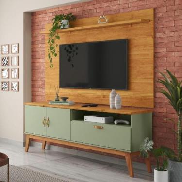 Imagem de Rack com Painel 160cm Quarto Sala Para TV 60 Sirius 1.6 Patrimar Alecr