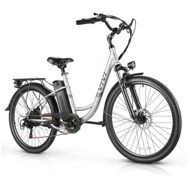 Imagem de Bicicleta Elétrica Vivi, Modelo Cruiser, 26 Polegadas, 1000W de Pico, Velocidade de até 35km/h, Bateria Removível de 48V