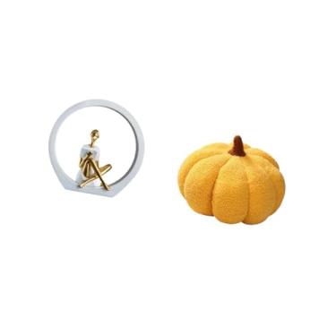 Imagem de Fenteer Estatueta de Abóbora Encantadora, Estátua Feminina, Centro de Mesa, Quarto, Leitores, Presente, Estante, Escultura Abstrata de Fazenda, Almofad