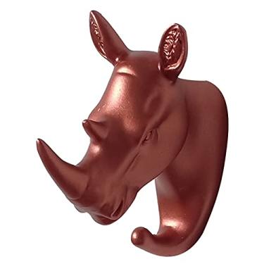 Imagem de Cabide de parede suporte de chave gancho para pendurar na parede chifres de veado cabide de parede cabide de exibição autoadesivo cabide de chave cabide de armazenamento de parede cabide de casaco