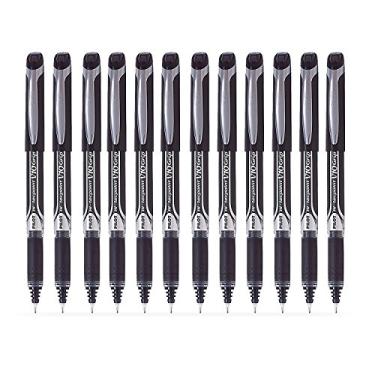 Imagem de Pilot Caneta Grip Hi Techpoint V10, preta – Pacote com 12