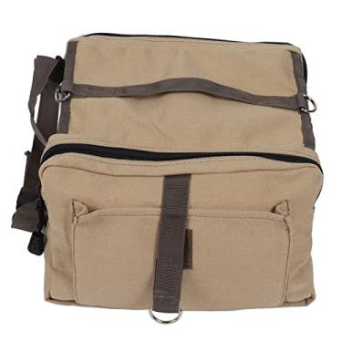 Imagem de Generic Mochila para Caminhadas para Cães, Lona Multifuncional, Bolsa de Selim para Acampamento para Cães, Alça Ajustável, Respirável Com Bolsos para Atividades Ao Ar Livre, para Médios e Grandes