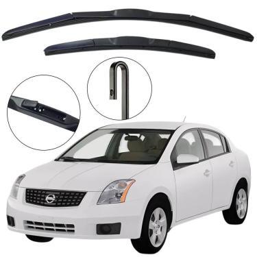 Imagem de Kit Palheta Dianteira Sentra 2007 a 2013 Limpador de Parabrisa de Silicone