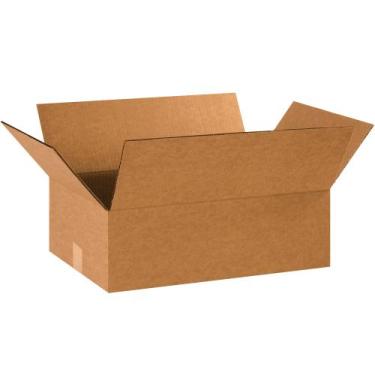 Imagem de Caixas de remessa Tape Logic Flat 18x12x6cm, pacote com 25
