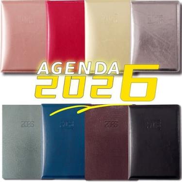 Imagem de Agenda 2026 Capa Em Pu Diária Executiva Couro Planner 192/168 FLS Anot