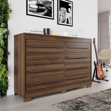 Imagem de Cômoda Porto 8 Gavetas Imbúia