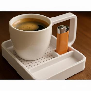 Imagem de Coffee Dock para caneca util 3D - Branco - Cria 3D