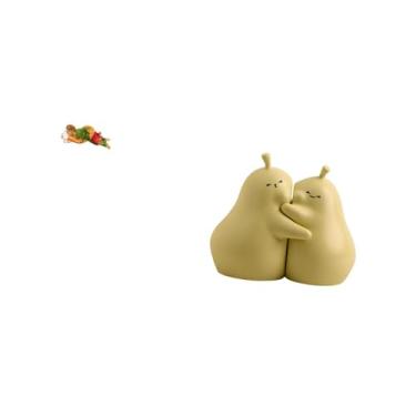 Imagem de Fenteer Estátua de Resina de José E Suporte de Cerâmica para Livros, Escultura de Pera Decorativa para Mesa, Prateleira de Mesa, Escritório, Carro, Estante, O