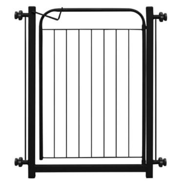 Imagem de Portão Pet Grade Para Cachorro Cercado De Proteção(Preto 78cm A 83cm)