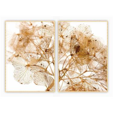 Imagem de Kit Com 2 Quadros Decorativos Dente De Leão Com Moldura Para Sala Quarto Escritório 67x92 Floral 025