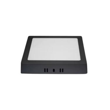 Imagem de Plafon Led Quadrado Sobrepor 16x16cm 12W Preto – Blumenau | 6500K Cód. 80706001
