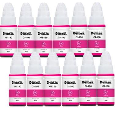 Imagem de Kit 12 Tintas Para G3110, G3111, G4100 G2100 G2110 Gi-190 - Bulk Ink D