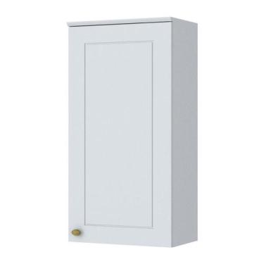 Imagem de Armário Aéreo 1 Porta 40cm Americana Branco - Móveis Henn Branco