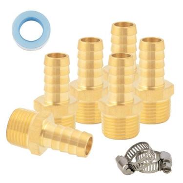Imagem de Conexões de mangueira SUNGATOR Brass Air 1/2" Male NPT x 1/2"