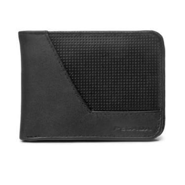 Imagem de Carteira Pegada Masculina em Couro CA003435, Único, Preto