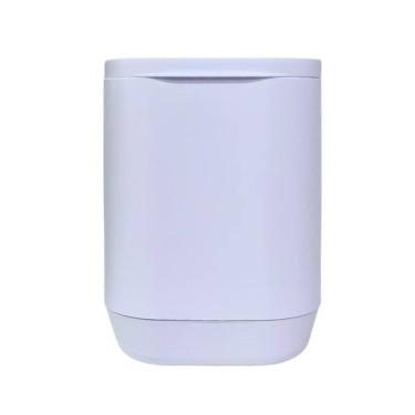 Imagem de Lixeira Aura Suspensa Piso/Parede Com Tampa Fixação Adesiva