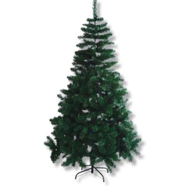 Imagem de Árvore de Natal Gigante de Luxo Pinheiro 1,80m 650 Galhos | Cheia, Realista e Elegante | Decoração Natalina Inesquecível, Base de Ferro Reforçada e Resistente para Festas de Final de Ano