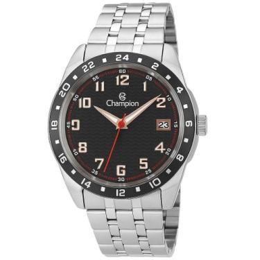 Imagem de Relógio Masculino Champion Prata Aço Inoxidável Mostrador Preto Origin