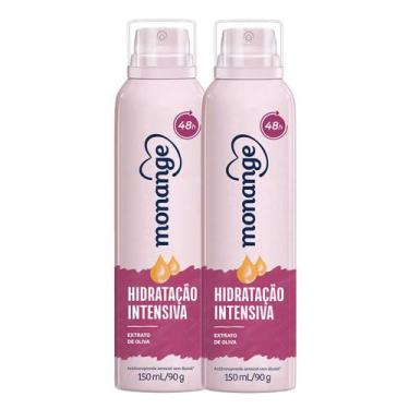 Imagem de Kit 2 Desodorante Aerossol Antitranspirante Monange Feminino Hidrataçã