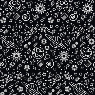 Imagem de Papel De Parede Adesivo Planetas Astronomia Preto Quarto 1m - DELIQUAD