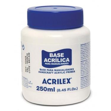 Imagem de Base Acrílica Branca Artesanato 250ml Acrilex MDF Madeira
