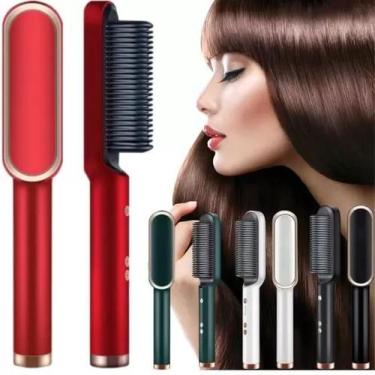 Imagem de Escova Alisadora De Cabelo Cerâmica Profissional 110/220v HAIR 2200 - 