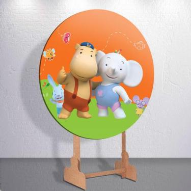 Imagem de Decoração de festa infantil com capa painel desenhos em tamanhos mini 