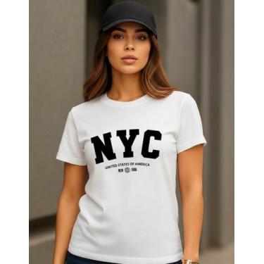 Imagem de Camiseta Blusinha Tshirt Feminina Nyc New York Streetwear - streetwear