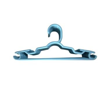 Imagem de Kit Cabide Infantil Para Roupas 10 unidades (Azul Bebê), Cabide Antideslizante Reforçado Multiuso, Contém Porta Lenço, Vestidos, Cabides para Calças, Casaco, Camisetas, Bermudas