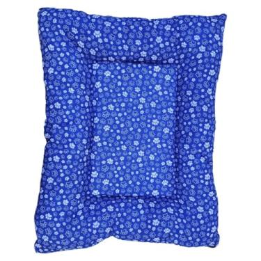 Imagem de Caminha Pet Para Cachorro ou Gato Lavável com Zíper Colchonete Pet Macio Alta(Azul,P)