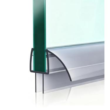 Imagem de YELNA Tira de vedação inferior de porta de chuveiro sem moldura, tira de vedação de porta de chuveiro de vidro 1/2 x 36, varredura de porta de chuveiro, vinil transparente, vazamento de chuveiro de parada, 12 mm