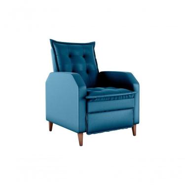 Imagem de Poltrona Papai Reclinável Sala Mx 65 Yaris Veludo Petróleo Matrix Original