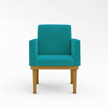 Imagem de Poltrona Com Base Decoração Azul Turquesa