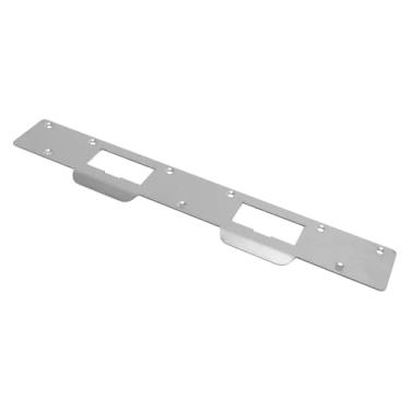 Imagem de Generic Material de Aço da Placa de Batida da Porta Com Parafusos, Adequado para Maçanetas e Fechaduras, Fácil de Colocar e Alinhar (Branco)