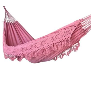 Imagem de Rede De Descanso Dormir Casal Luxuosa Premium Gigante (ROSA BB)